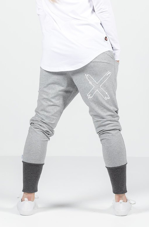 Home-Lee: Apartment Pants - Grey With 