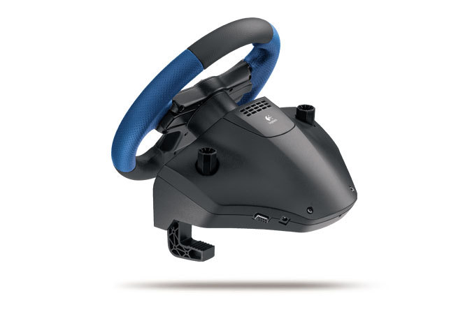 Logitech Driving Force EX Steering Wheel for PlayStation 2 image