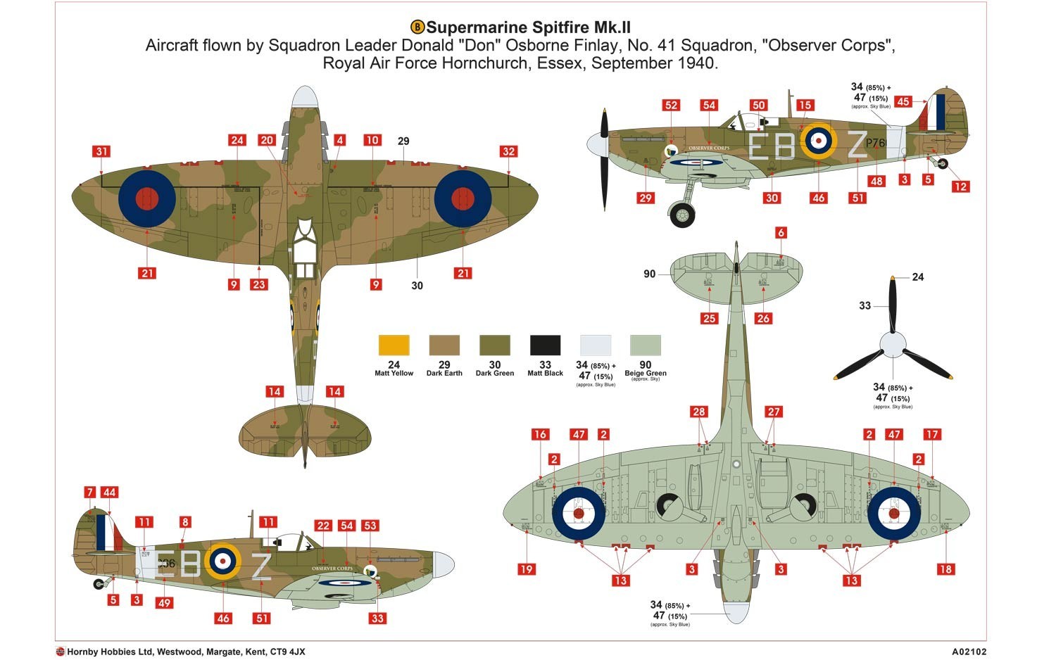 Airfix 1:72 Supermarine Spitfire Mk.VA - Model Kit image