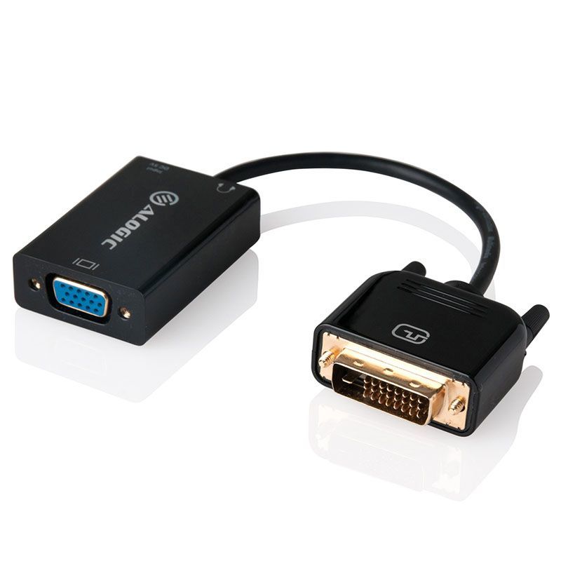 Alogic DVI-D to VGA Active Adapter 1920x1200 - Male to Female (15cm) image