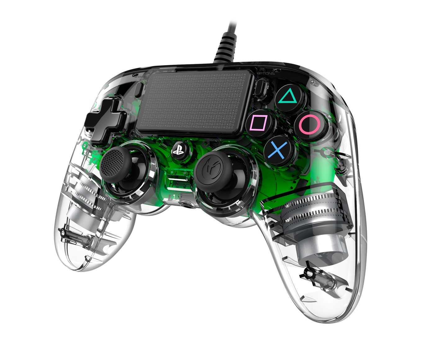 Nacon PS4 Illuminated Wired Gaming Controller - Light Green for PS4 image