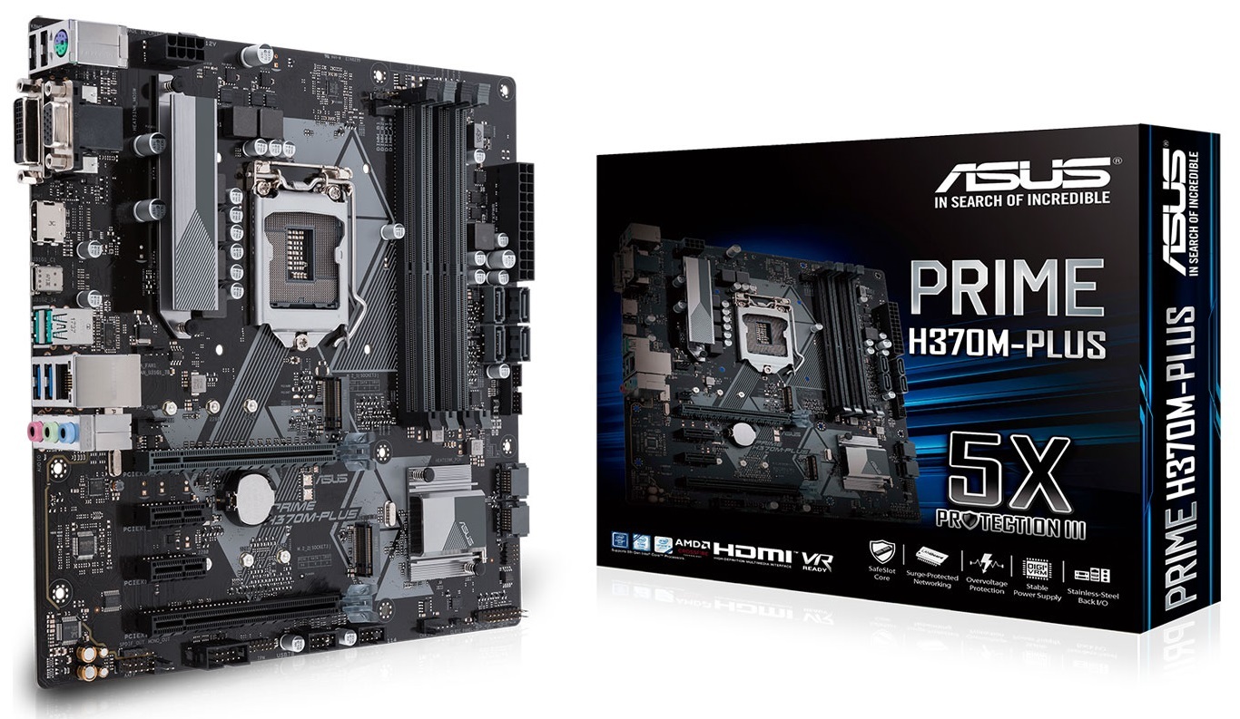 ASUS PRIME H370M-PLUS Motherboard image