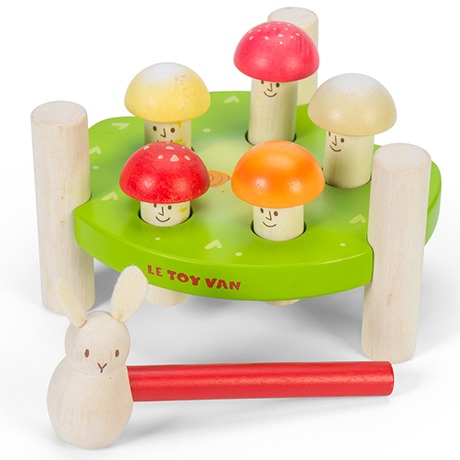 Le Toy Van: Petilou - Mr Mushrooms Hammer Game image