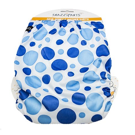 Snazzipants All In One Reusable Nappy - Blue Circle