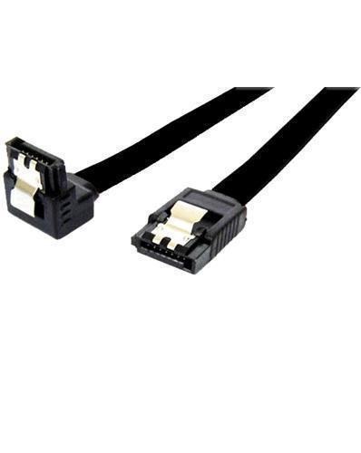 90 Degree 7-pin SATA to 7-pin SATA Cable (black) image