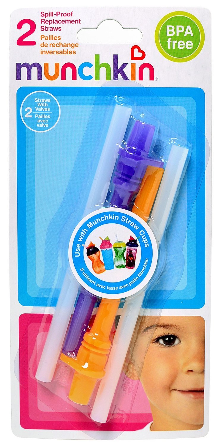 Munchkin Replacement SpillProof Straws 2pk Images at Mighty Ape NZ