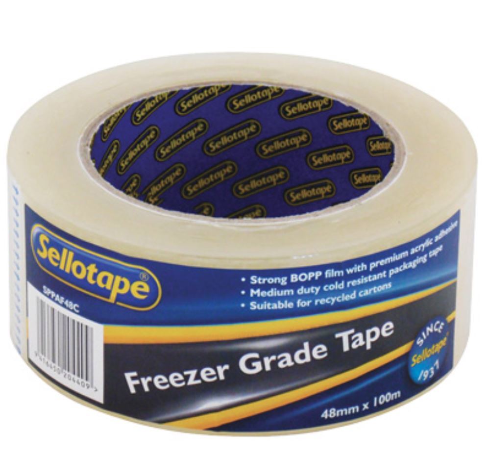 Buy Sellotape Packaging Tape Freezer Grade Clear (48mmx100m) at
