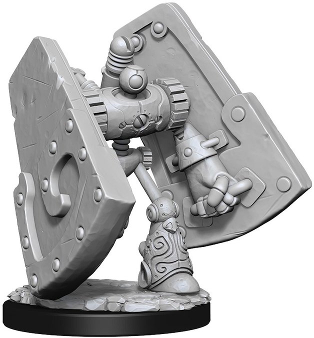 D&amp;D Nolzur's Marvelous: Unpainted Miniatures - Stone Defender &amp; Oaken Bolter | at Mighty Ape NZ