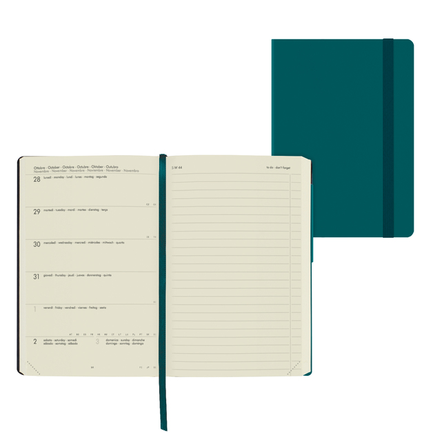 Buy Legami: Medium Weekly 12 Month 2024 Diary with Notes - Malachite ...