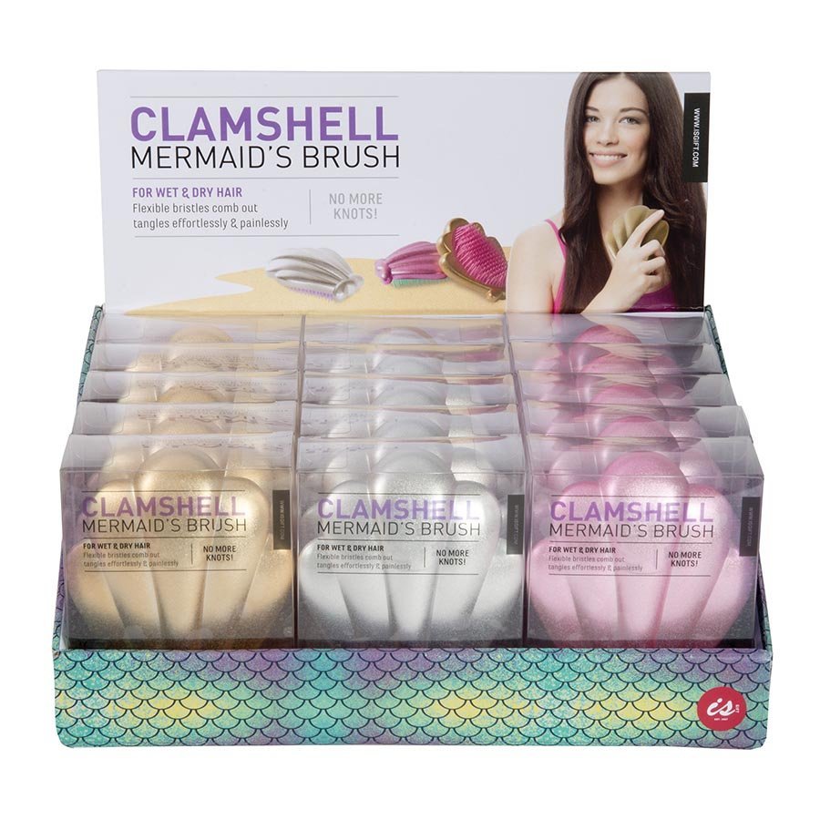 Clamshell Mermaid's Brush (Assorted)