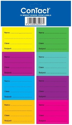 Contact Book Labels Coloured - Pkt 16 image