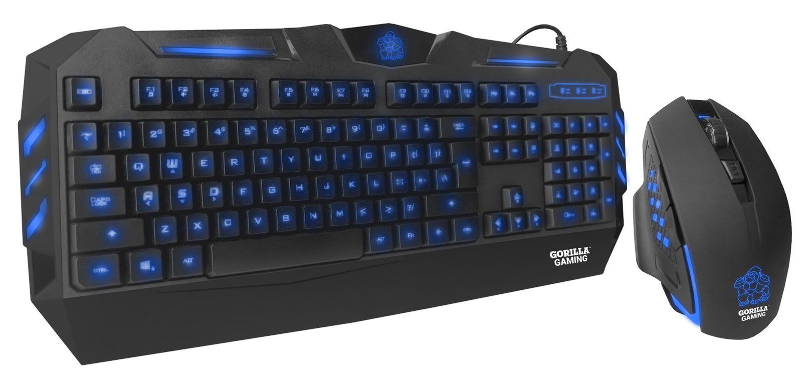 Gorilla Gaming Predator Gaming Combo (Blue) for PC Games image