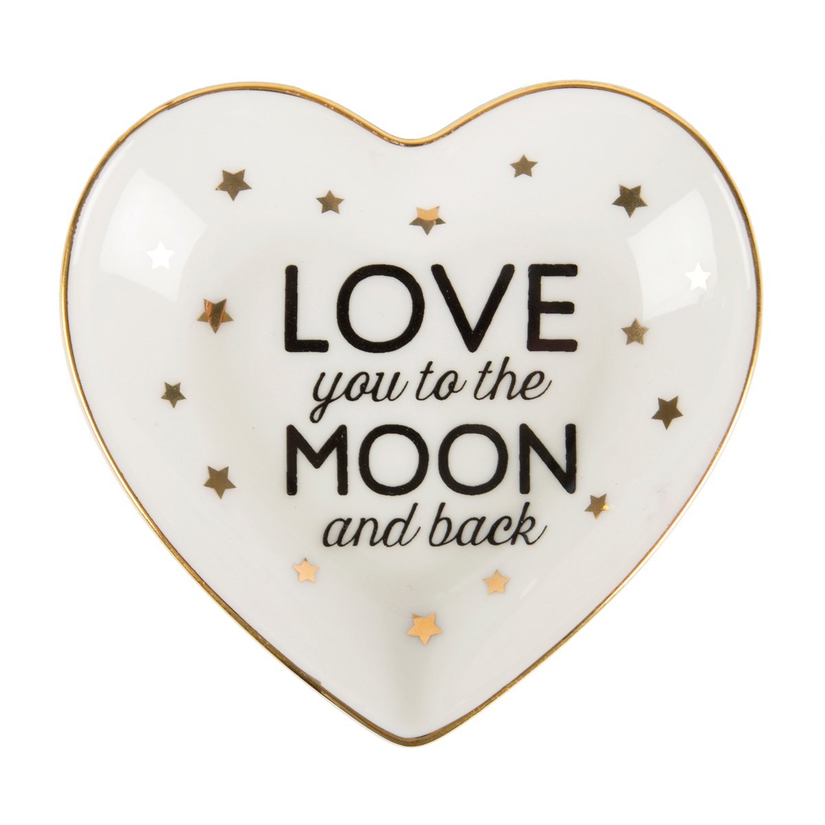 Love You To The Moon & Back Heart Jewellery Dish image