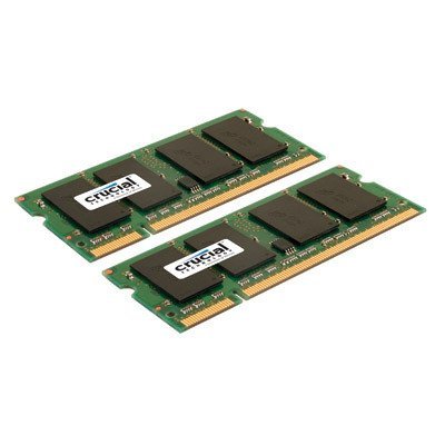 CRUCIAL 4GB kit (2GBx2) 200-pin SODIMM DDR2 PC2-6400 NO PC2-6400 NON-ECC image