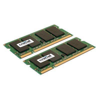 CRUCIAL 4GB kit (2GBx2)  200-pin SODIMM  DDR2 PC2-6400  NO PC2-6400 NON-ECC image