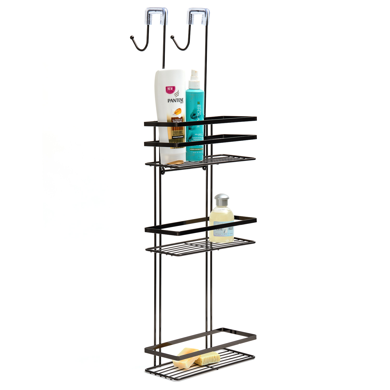 Black Onyx: Overscreen Shower Caddy (3 Shelves)