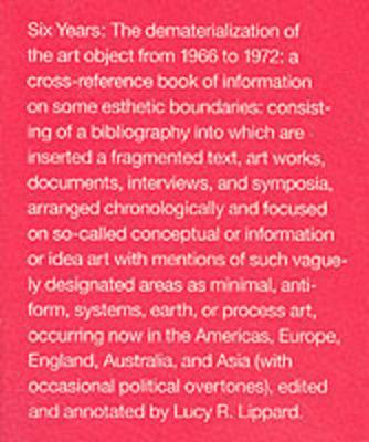 Six Years by Lucy R. Lippard image