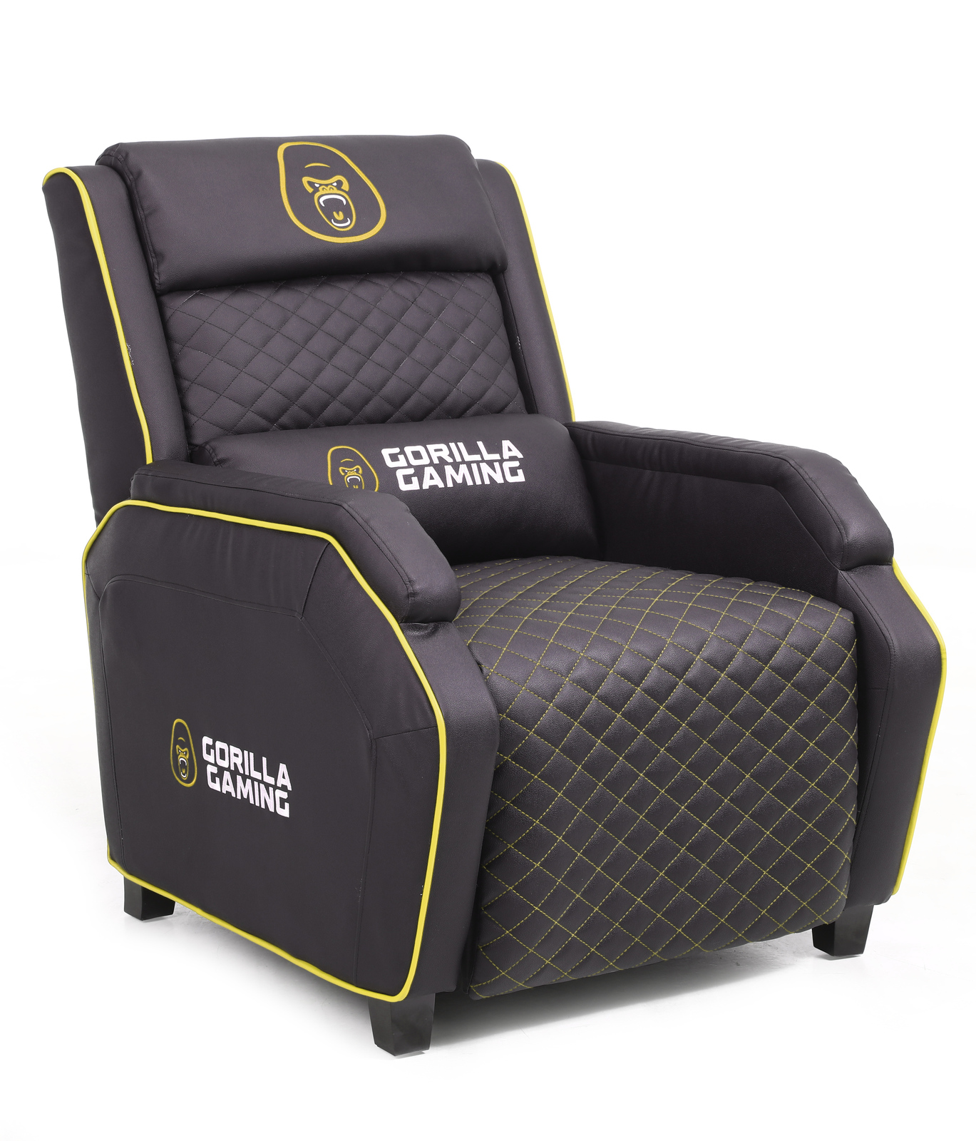 Gorilla Gaming Sofa - Black & Yellow for image