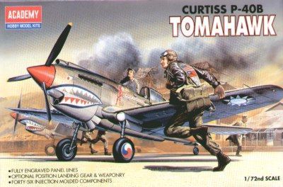 Academy P-40B Tomahawk 1/72 Model Kit image