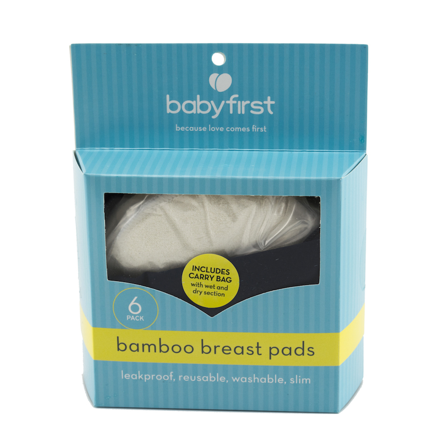 Baby First: Bamboo Breast Pads with Carry Case (6 Pack) image