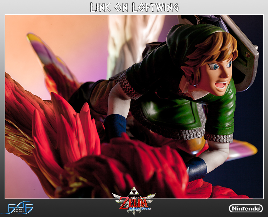 Zelda Link on Loftwing Statue