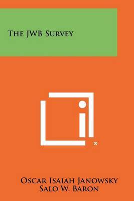 The Jwb Survey by Oscar Isaiah Janowsky image