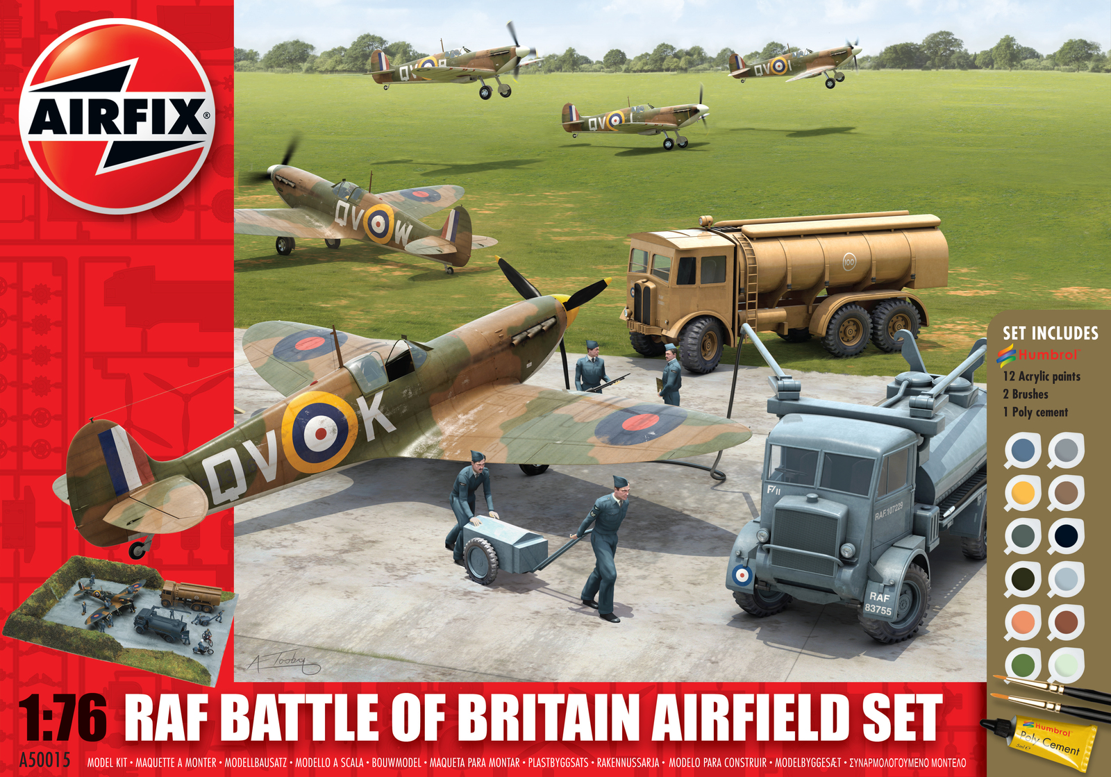 Airfix Kitset - Gift Sets - RAF Battle of Britain Airfield Diorama Set