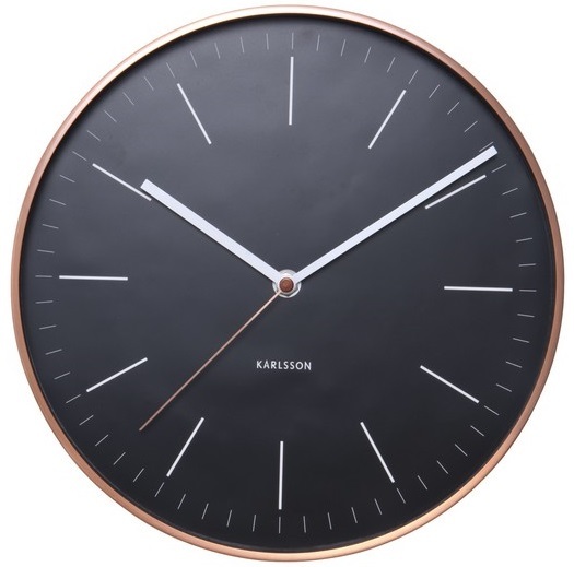 Karlsson Minimal Wall Clock Black at Mighty Ape NZ