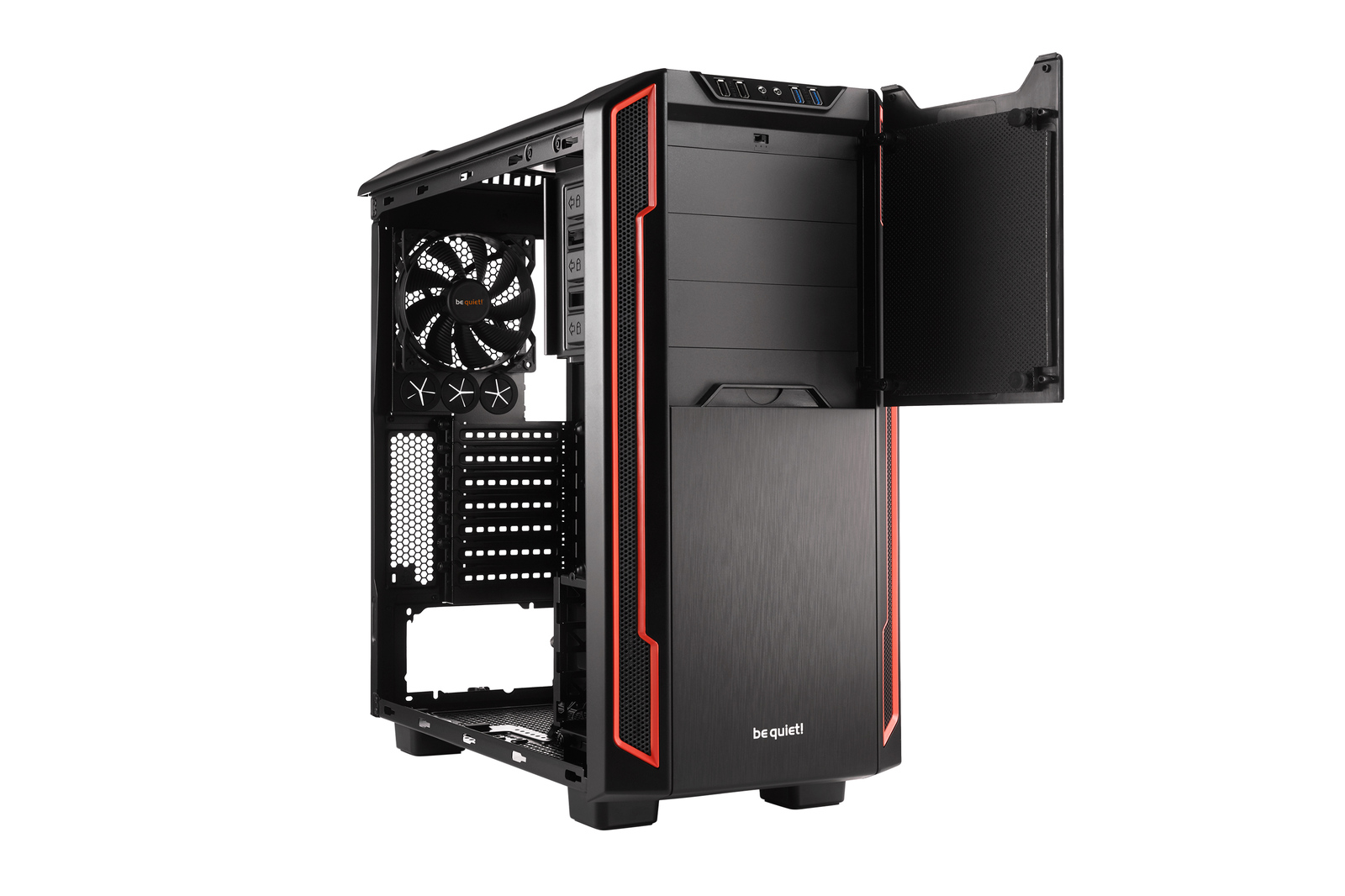 Be Quiet! Silent Base 600 Windowed - Red image