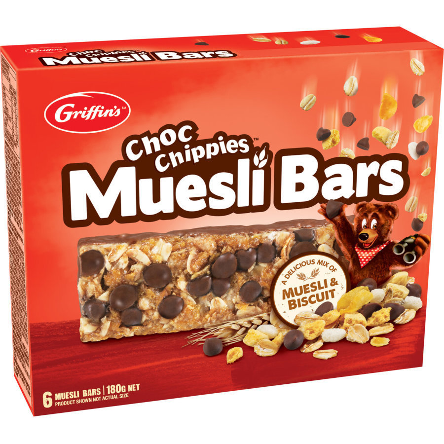 Griffin's Choc Chippies Muesli Bars 180g (8 Box Value Pack) at Mighty