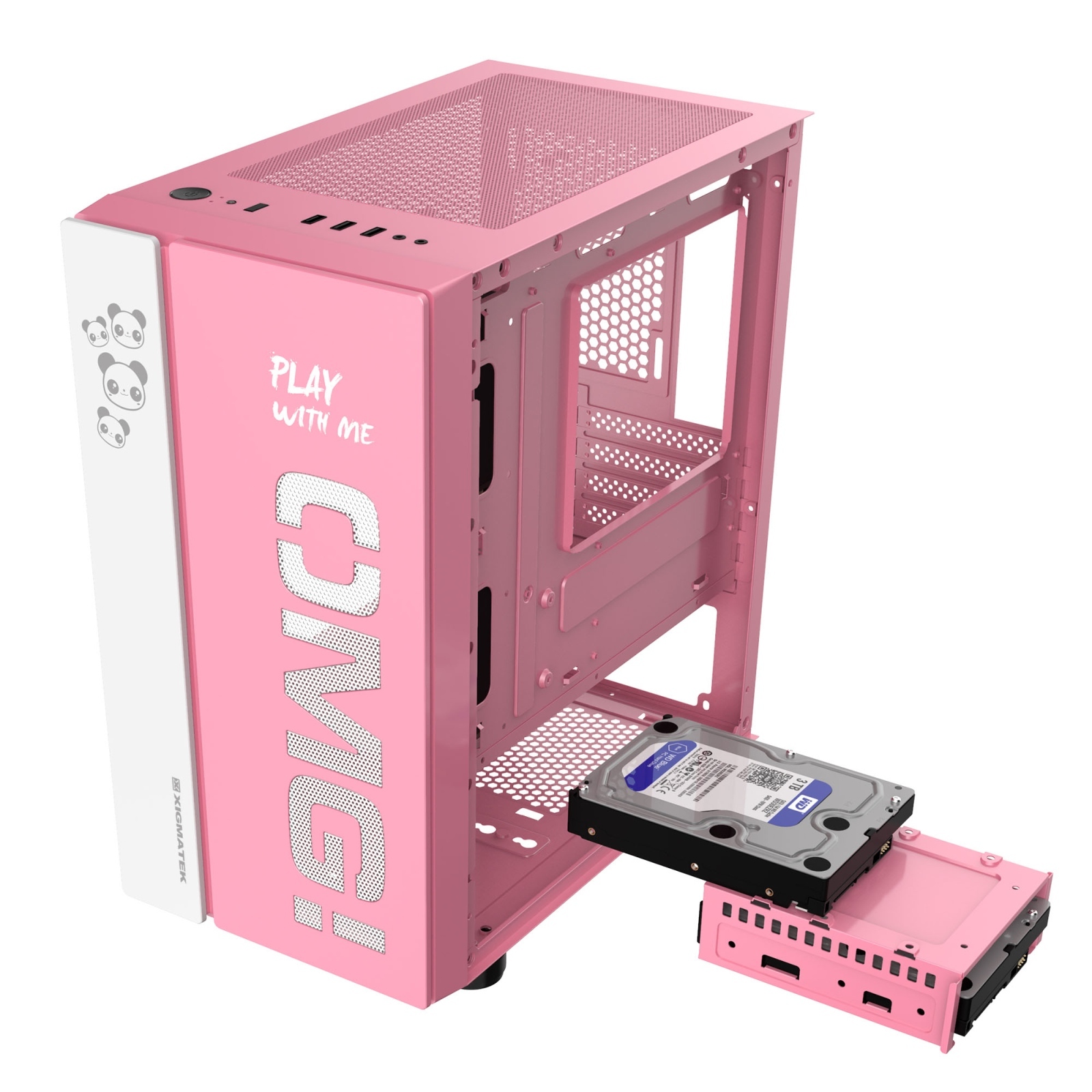 Xigmatek OMG Queen Tempered Glass Mini Tower Case image