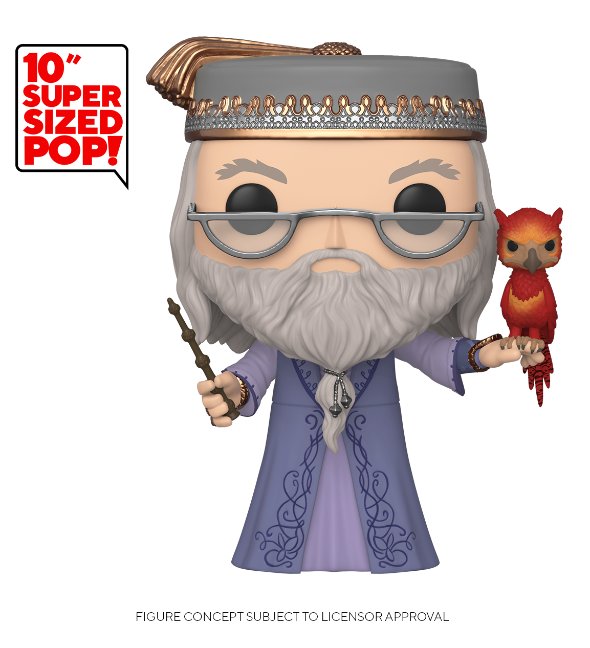Harry Potter: Dumbledore (with Fawkes) - 10" Super Sized Pop! Vinyl Figure image