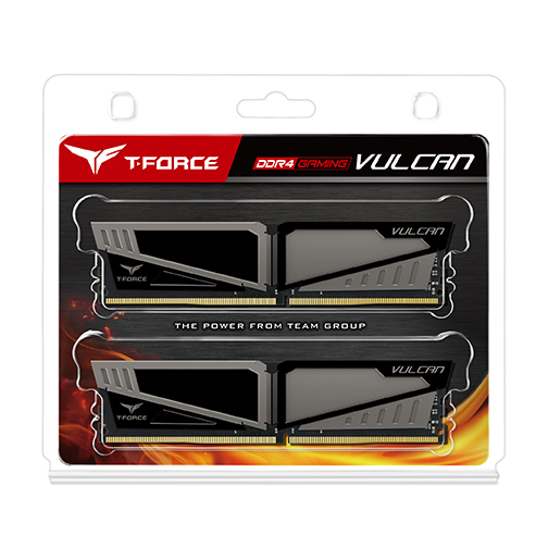 2x8GB T-Force Vulcan - Grey 2400Mhz DDR4 RAM image