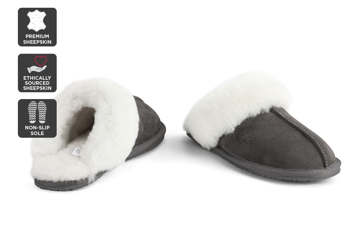 Outback Ugg Slippers Premium Sheepskin Size 5M / 6W US