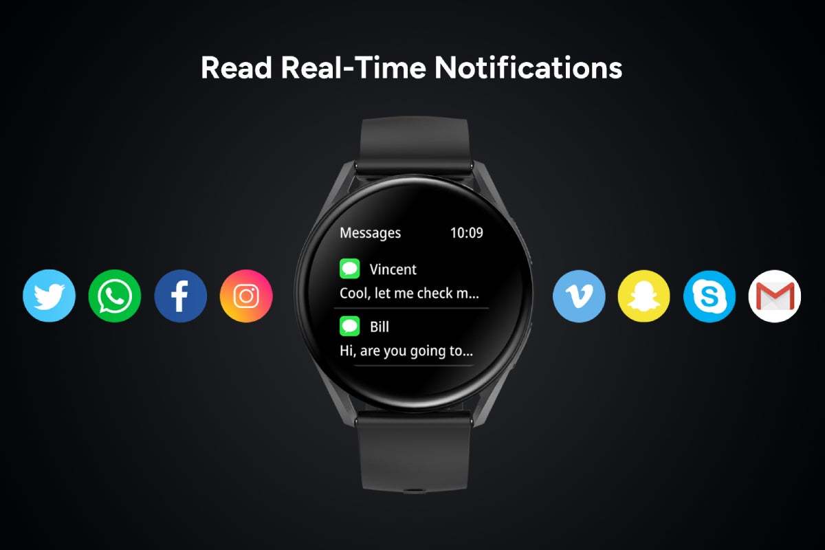 Kogan Pulse 3 Smart Watch (Classic Black) at Mighty Ape NZ