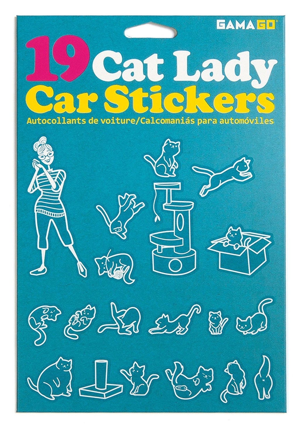 Cat Lady Car Sticker Set at Mighty Ape NZ