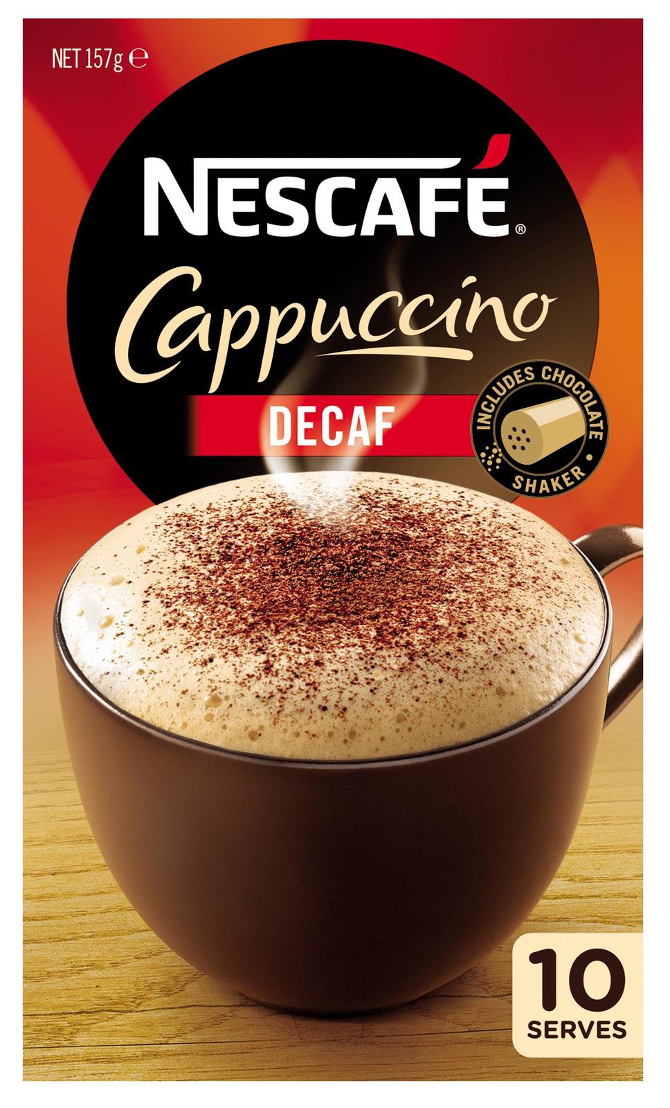Nescafe Café Menu (Cappucino Decaf, 10pk) image