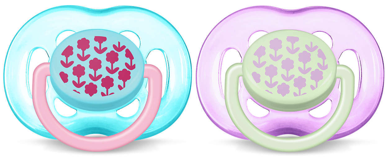 Philips Avent 6m+ Fashion Soother - Blue (2 Pack) image