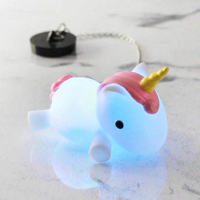 Colour Changing Unicorn Bath Plug image