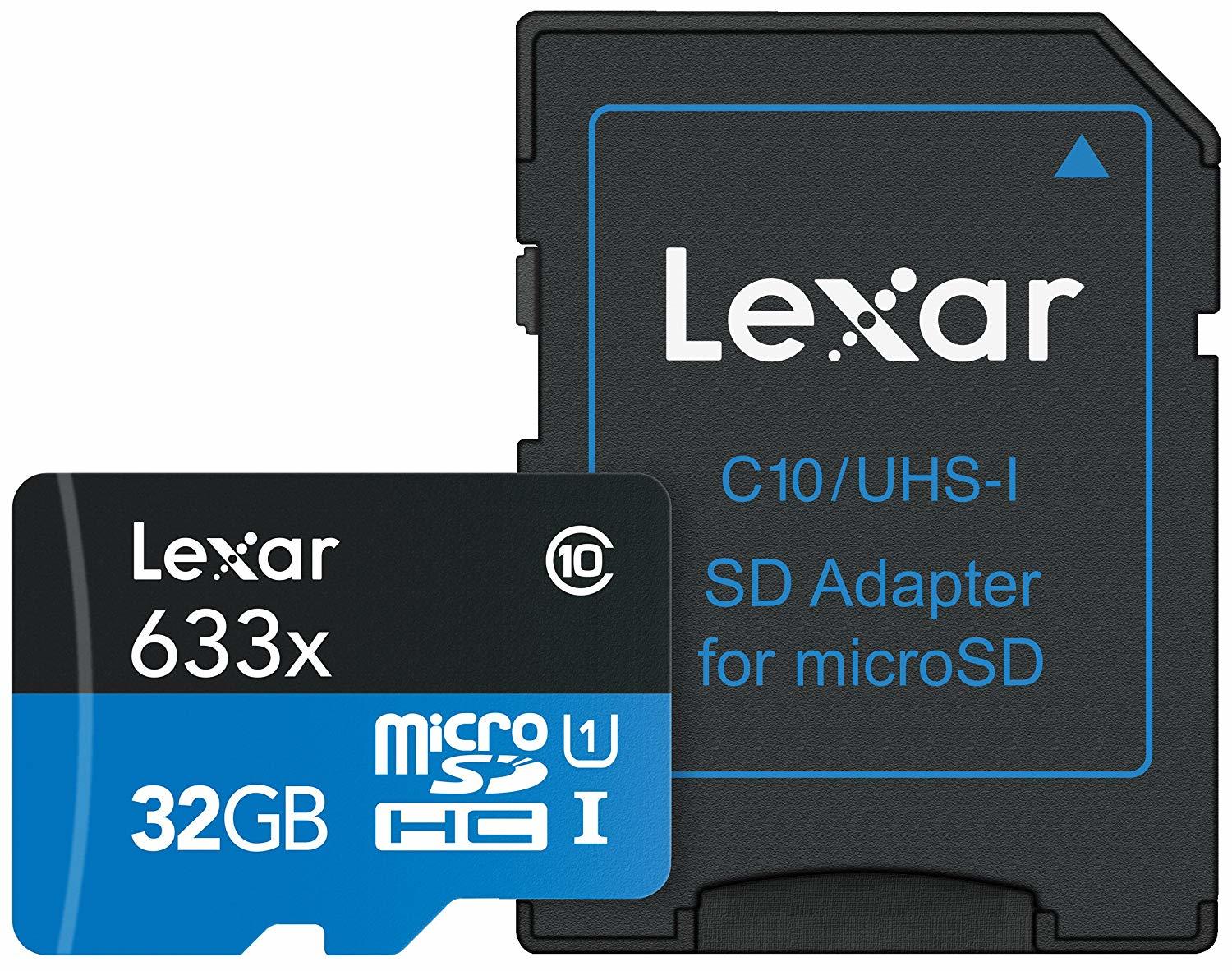 32GB Lexar High-Performance 633x microSDHC/microSDXC UHS-I image