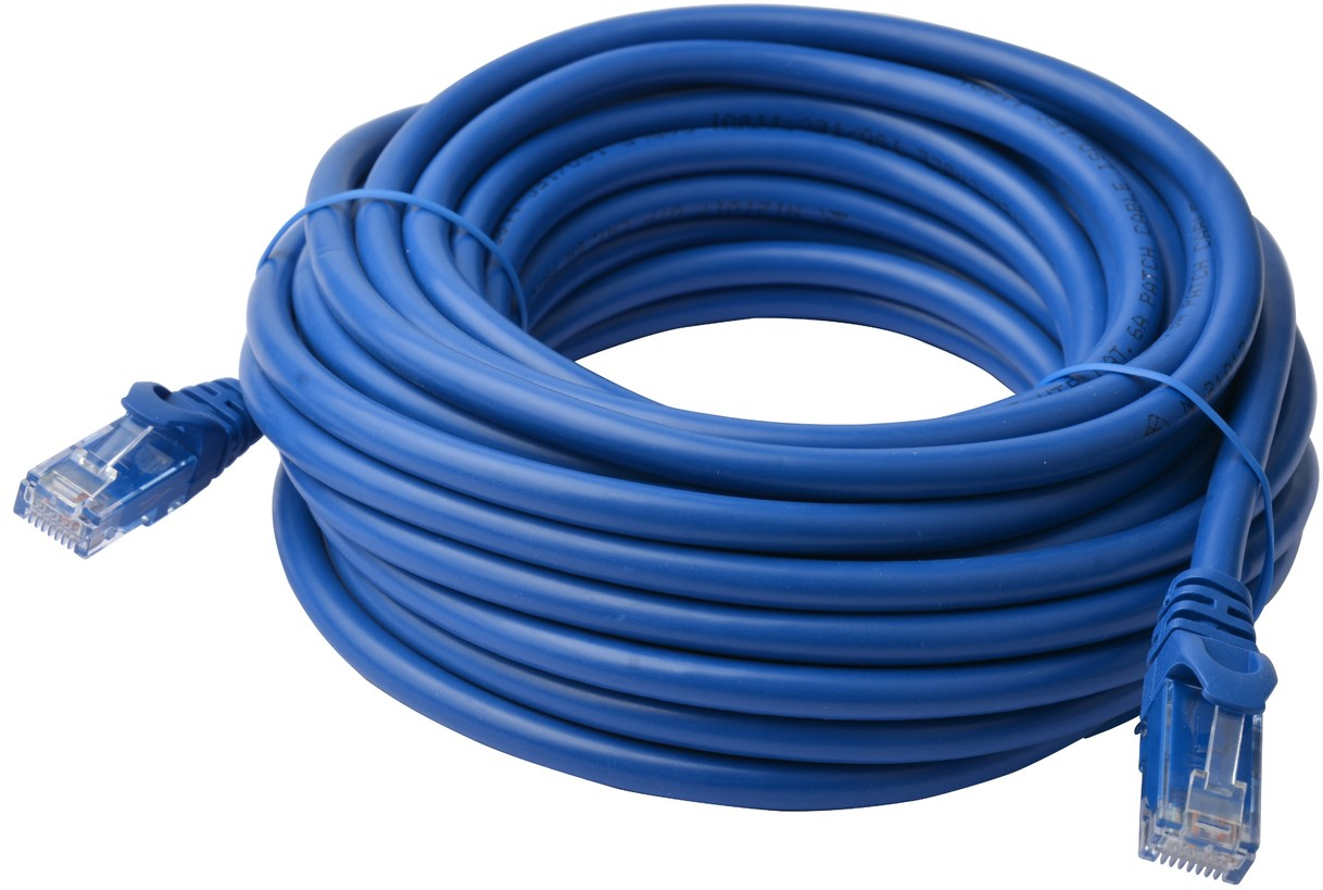 40m 8ware Cat6a UTP Snagless Ethernet Cable Blue image