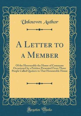 A Letter to a Member by Unknown Author image