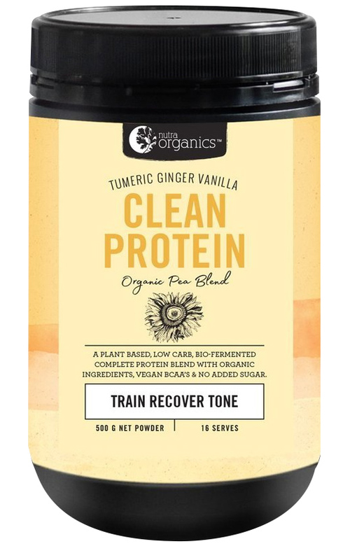 Buy Nutra Organics Clean Protein Powder Turmeric/Ginger (16 Serve) at
