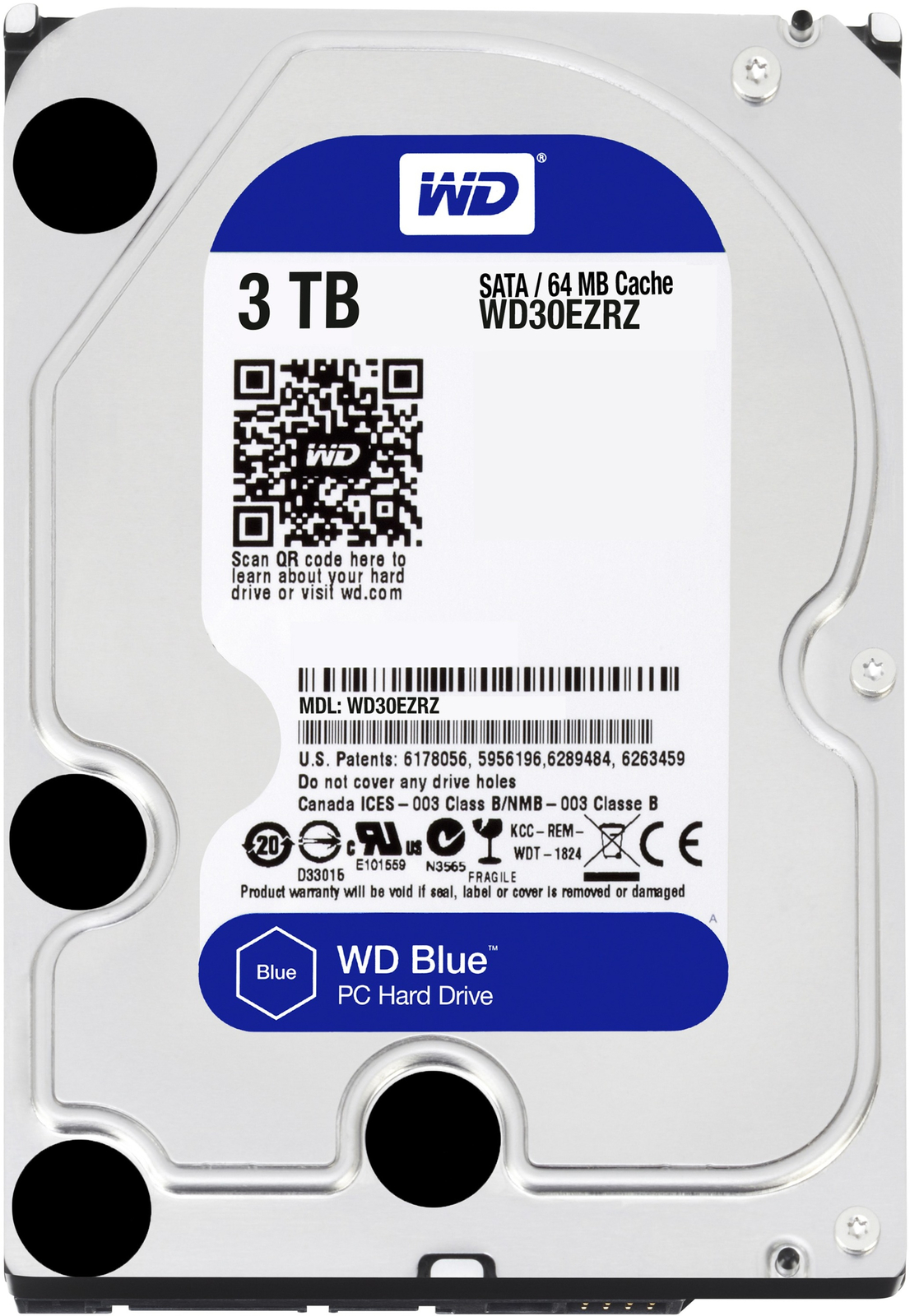 3TB WD Blue HDD image