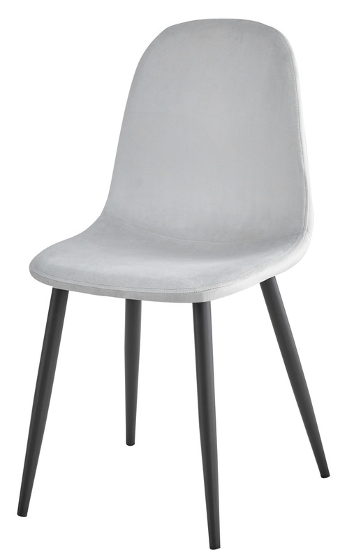 Buy Fraser Country Set of 2 Velvet Dining Chair with Metal Legs Grey