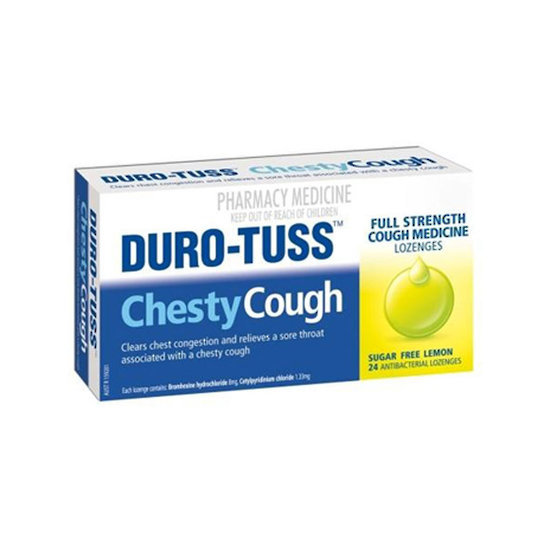 Duro-Tuss Chesty Lozenges - Sugarfree Lemon (24's) image