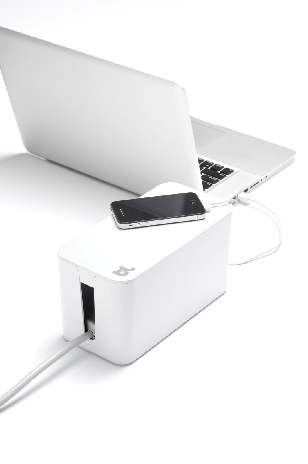 Bluelounge CableBox Mini Cable Management Solution - White image