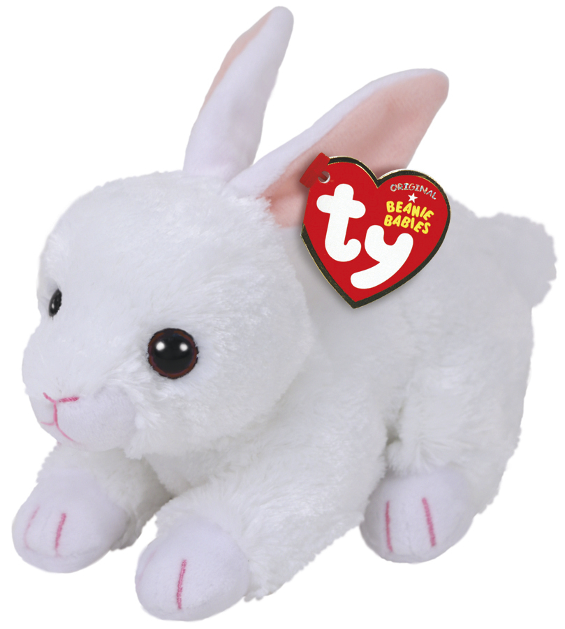 Buy Ty Beanie Babies Cotton Rabbit (White) at Mighty Ape NZ