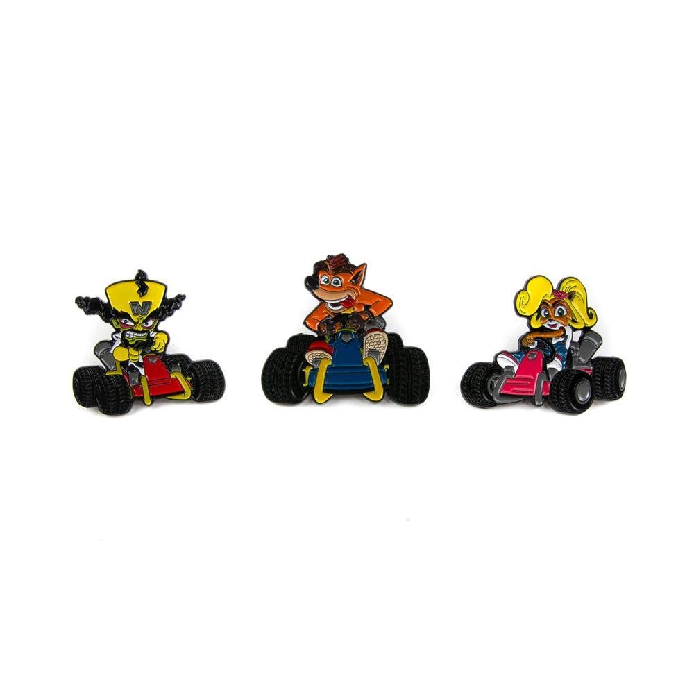 Crash Team Racing Toolbox Pin Badge Set