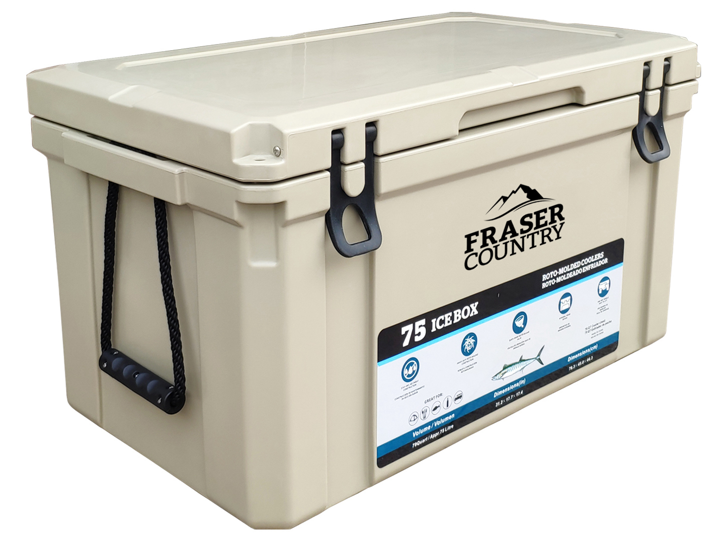 Buy Fraser Country Heavy Duty Ice Box Chilly Bin 75L at Mighty Ape NZ
